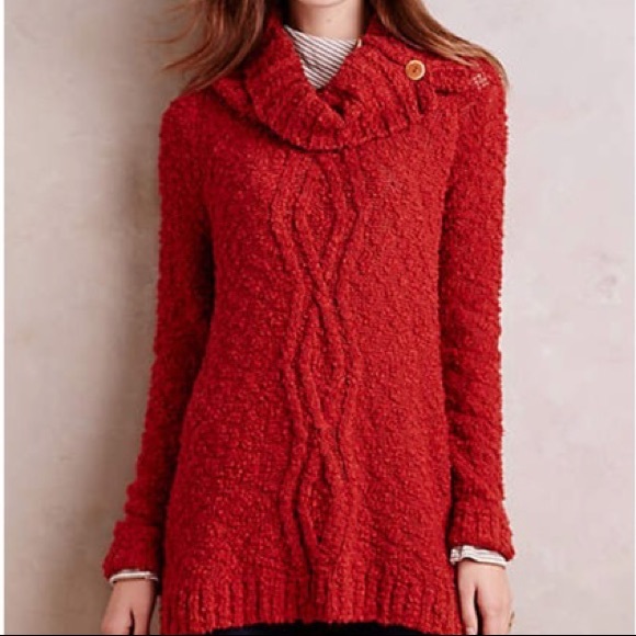 Anthropologie Sweaters - 2/$30 Nubby Cable Knit Cowl Neck Sweater